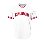 Men's White #14 Embroidered Baseball Jersey, Casual Training Jersey, Sports Style Jersey, Sporty V-Neck Short Sleeve Tee, Loose-Fitting Athletic Top, Embroidered Sportswear Top for All Seasons