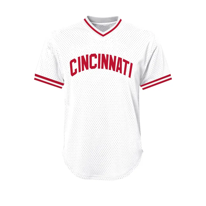 Men's White #14 Embroidered Baseball Jersey, Casual Training Jersey, Sports Style Jersey, Sporty V-Neck Short Sleeve Tee, Loose-Fitting Athletic Top, Embroidered Sportswear Top for All Seasons