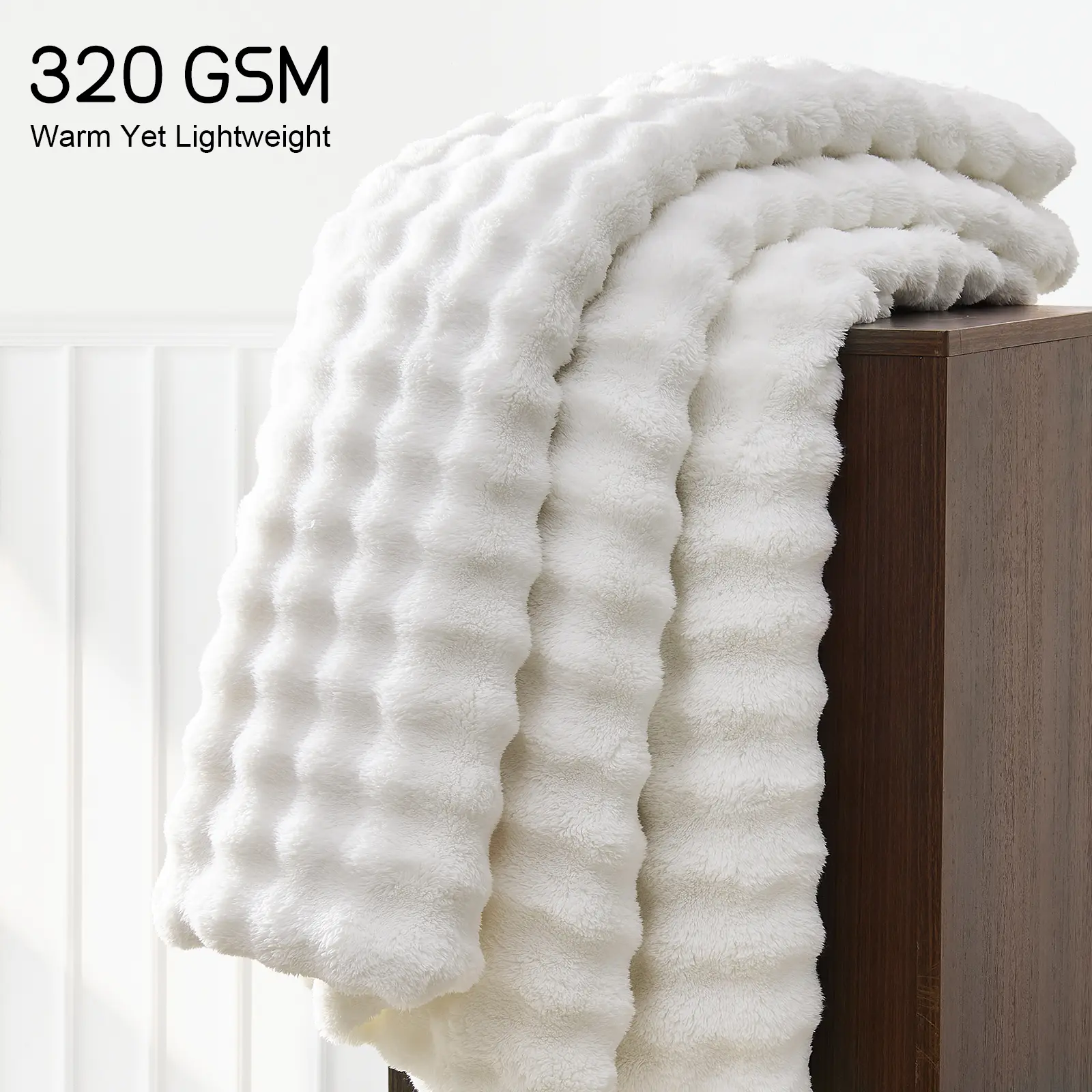 【backtoschool】3D Bubble Fleece Blanket Lotus Karen - Fade Resistant, Fuzzy Soft, Cozy Decorative Sofa Throw for Adults, Lightweight All-Season White Home Room Decor, Cozy Throw Blankets,Luxury Soft Gifts for Women Fuzzy Soft Blanket Decorative Sofa Blankt