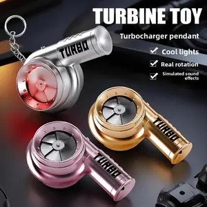 Popular TURBO turbocharged simulation toy car with turbo lights, stress-relief keychain toy for men and women, party toy