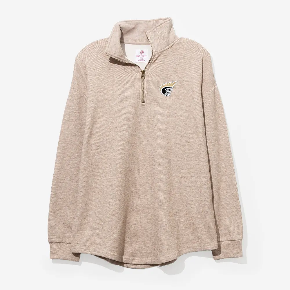 Anderson Trojans Heathered Fleece Pullover | Tan