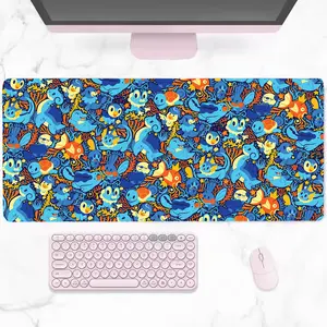 [Sale Up To 50%] Cute Monster Anime Water Type Pattern Mouse Pad Desk Mat