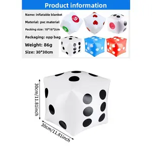 Party activities Inflatable dice, blow dice Party toys Inflatable toy sieves