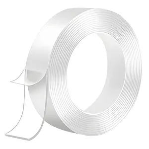 Double Sided Tape Heavy Duty, Extra Large Nano Double Sided Sticky Adhesive Tape, Clear Mounting Tape Picture Hanging Strips, Removable Wall Tape