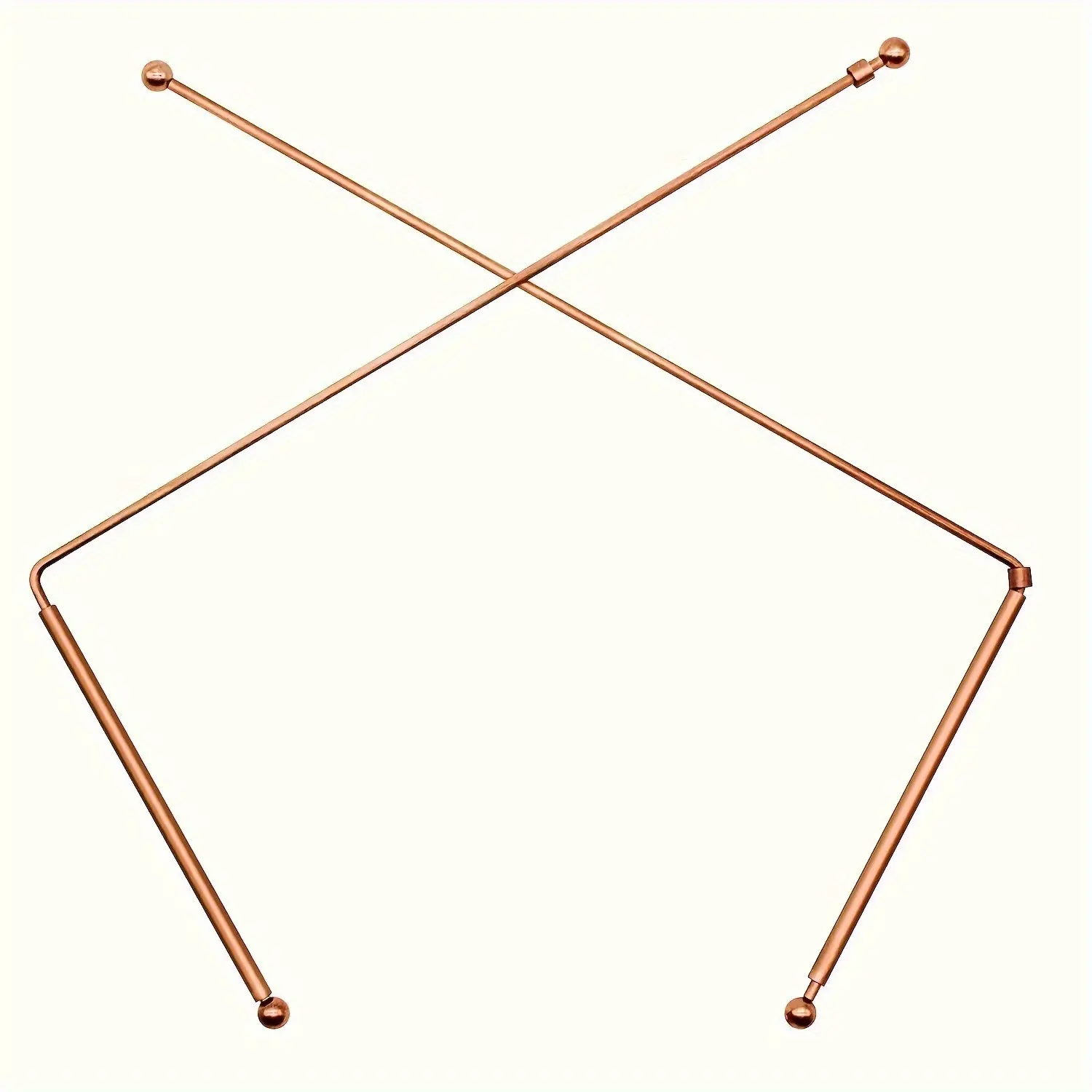 High Purity Copper Exploration Rods, 99.9% Pure Copper Detectors, 2-Pack, Ideal for Spirit Hunting, Water Finding, Treasure Seeking, Buried Objects Detection