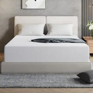 SummerVibes Gel Memory Foam Mattress 8/10/12/14 Inch Twin/Full/Queen/King Size for Pressure Relief & Motion Isolation