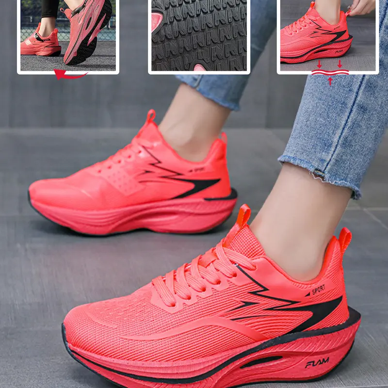 2026 New Spring Couple Running Shoes, Lightweight Breathable Mesh Sport Sneakers for Men and Women, Comfortable Casual Textile Trainers