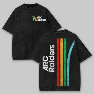 Arc Raiders Unisex Acid Washed Lightweight Cotton T-Shirt, Graphic Tee, Gift For Game Fan, Men Gifts, Streetwear