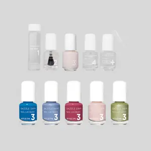 Dazzle Dry, Begin Again & Prima Ballerina, Fingernails & Toenails, Professional Nail Kit Set, Long-Wear Chip-Resistant, 10-Piece Bundle, 0.93 fl oz.