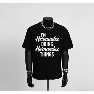 I'M Hernandez DOING Hernandez THINGS T-Shirt - Bold Black & White Humorous Saying - Soft Breathable Crew Neck Tee for Men, Women, Dads - Everyday Casual Shirt - Perfect Gift for