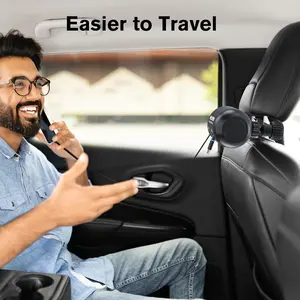 2 in 1 Backseat Car Charging Station Box, 45W Fast Charge Multi Retractable Car Charger for iPhone/Samsung and Tablets, for Lyft Uber Driver and Passengers for Chargers