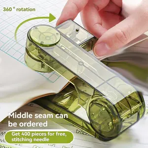 1pc 360 Degree Rotating Stapler for Students, Portable High Aesthetic Office Stapler, Ideal for Elementary and Middle School Use