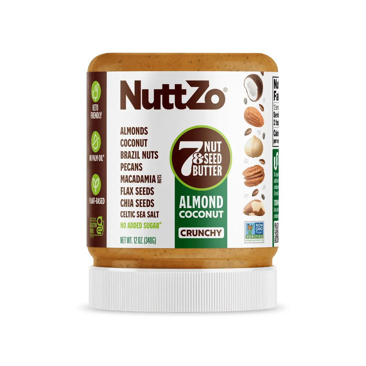 12oz Almond Coconut Crunchy (Formerly 'Keto Butter')