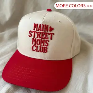 Main Street Moms Club Trucker Embroidered Park Hat, Mom Gift Hat