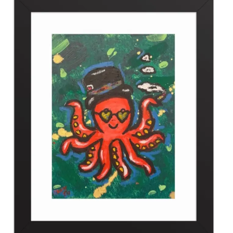 Ganjaland 11, 8x10in Framed poster