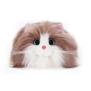 MEOWCOOL Large Ragdoll Cat Plush Bag with Unique Eye Color and Pattern