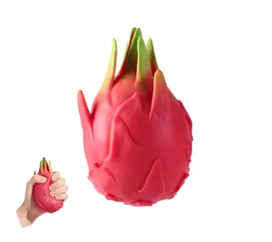 2026 New Realistic Giant Dragon Fruit Stress Relief Ball Soft Slow Rebound Squishy Toy for Anxiety Relief and Entertainment