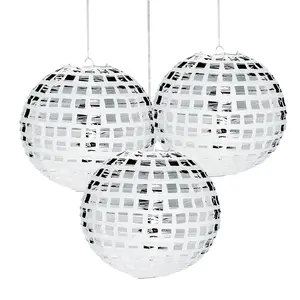 12" Disco Ball Hanging Paper Lanterns - 3 Pc.