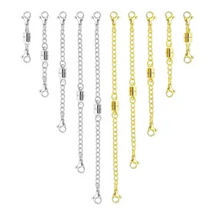 Necklace Extender Magnetic Clasps Chain Extenders for Necklaces, Magnetic Necklace Clasps and Closures with Bracelet Extender Necklace Extension