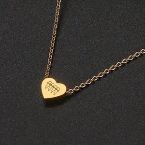 Heart Ortho Tooth Necklace Pendant