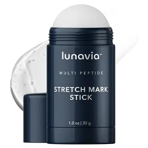 Lunavia Stretch Mark Stick - Bakuchiol, Encapsulated Retinol & Peptides - Nourishing Balm to Help Improve the Appearance of Stretch Marks & Scar-Like Lines