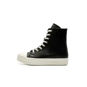 Unisex High Top Sneakers Thick Sole, Dark Function Style Leather Upper, Streetwear Fashion for Men Women(Sheets)