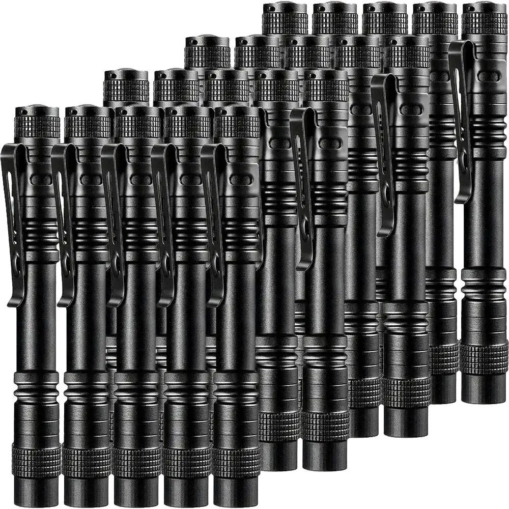 Portable Mini LED Flashlight Lamp Set, 5 Counts/10pcs/20pcs/set Handheld Pen Light, Lighting Super Small Pocket Torch with High Lumens for Camping, Li