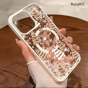 Premium Magnetic Case for iPhone11/12/13/14/15/16/17/Air/promax/Plus Christmas-themed Tree Snowman y2k cased MagSafe Ready, Anti-Fall, Springtok and Ultra-Thin Design |   Perfect for Everyday Use Protector Screen Protector Aesthetic Resistance