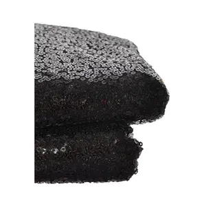 5Ft X 10Ft Sequin Fabric Backdrop Curtain Black