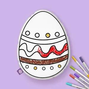 Easter Egg Coloring Pillow