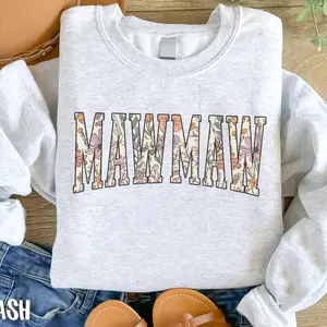 Floral Mawmaw Sweatshirt, Mawmaw Sweater, Family Crewneck, Gift For Mother Day, Mama Sweatshirt