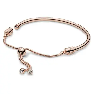 PANDORA Sliding Bangle Bracelet Size 8.3 587953CZ-3