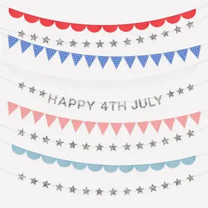 4th July Stars & Stripes Garland Set