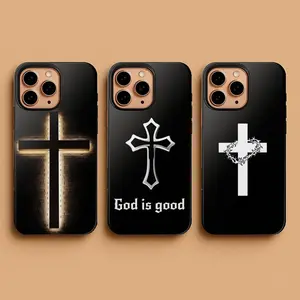 Christian Cross Phone Case • God Is Good • Religious Jesus Case, For iPhone 17 16 15 14 Pro Max