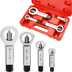 4 Pack Metal Nut Splitter Set | Heavy Duty Nut Splitter Breaker Cracker Broken Damaged Corroded Screw Nut Removal Splitting Extractor 9-12mm, 12-16mm, 16-22mm, 22-27mm