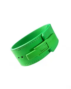 UPPPER Lever Belt Neon Green - 10mm, Quick-Release Lever, for Powerlifting & Deadlifts