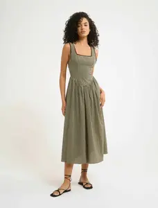 Toulouse Midi Dress | Black Gingham