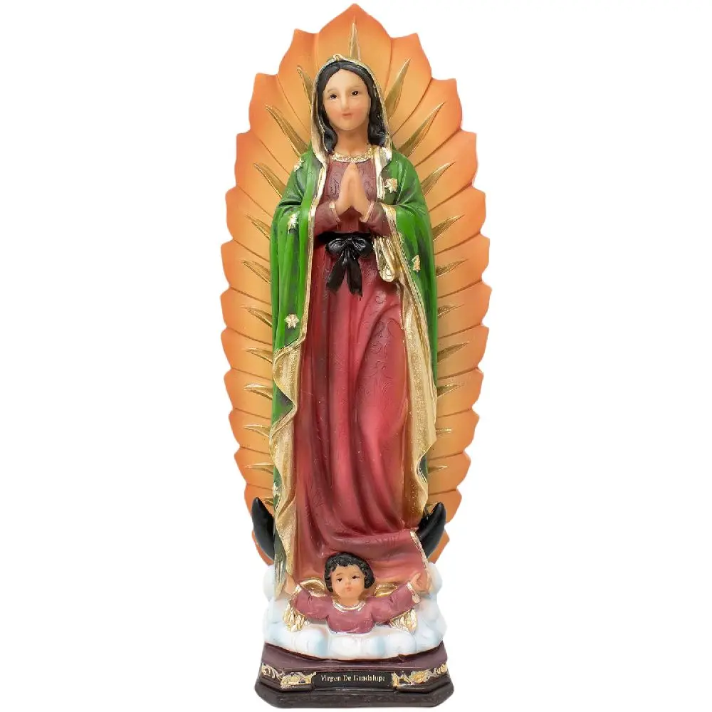 Virgen de Guadalupe 12" Inches Tall 25040-12 Mother Mary Estatua Our Lady of Guadalupe Brand New