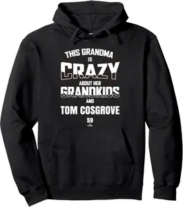 Grandma Crazy for Tom Cosgrove San Diego Baseball MLBPA Pullover Hoodie