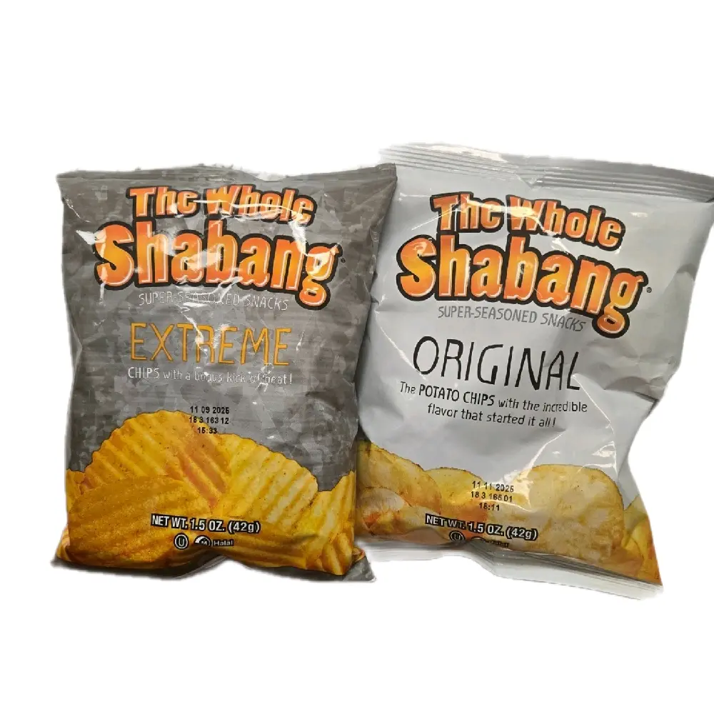The Whole Shabang Crunchy Potato Crisps - 2-Flavor Variety Pack, Shabang Chips, Snack Crispy Flavored Snacks