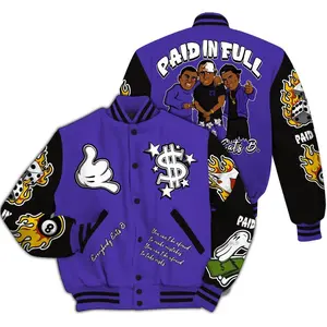 Field Purple 12s Match Varsity Jacket, Everybody Graphic All Over Print, Basketball Streetwear Outerwear