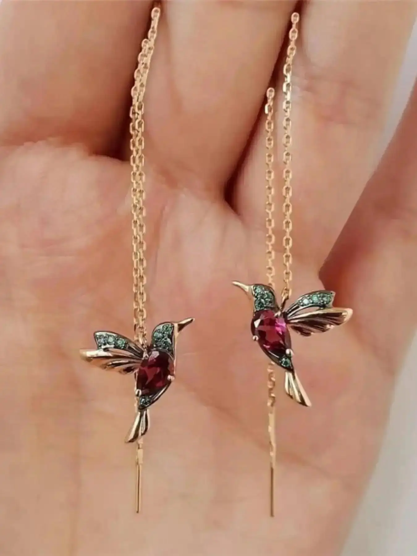 2026 New Model Creative Bird Design Earrings, Fashion Jewelry for Party, Daily Clothing Decor, Trendy All-match Exquisite Birthday Gift, Statement Fashionable Accessories Zircon Graceful Chic Stunning