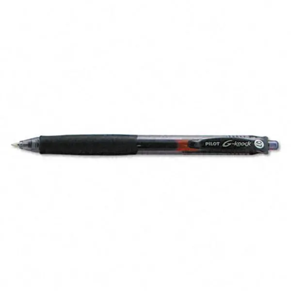 Pilot G-Knock BeGreen Retractable Roller Ball Pen, TRS Barrel, Contoured Rubber Grip, 81.5% Recycled Material, Dynamic Gel Ink Formula, 0.4 mm & 0.70 mm Black Micro Ink, Clean & Smooth Writing, Pack of 12, 0.7Mm Pens, Contoured Grip