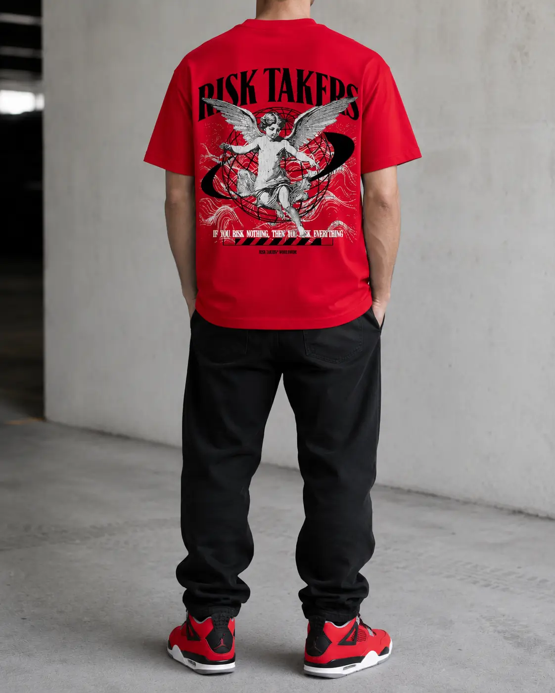 Toro Bravo 4 AJ4 Shirts to match Sneaker Match Tees Red Risktakers Worldwide