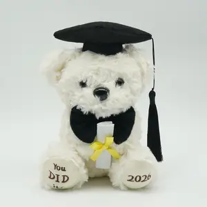 Personalized Plush Graduation Bear for Preschoolers, Soft Huggable Memorial Gift, Perfect for Milestone Celebrations