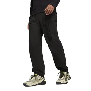 PUMA Mens Seasons Cargo Pants Hiking Casual Cargo Drawstring - Black