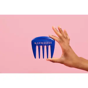 Kazmaleje KurlsPlus Pick for Curly and Textured Hair - Volume and Gentle Detangling Hair Tool for On-the-Go Styling curl defining brush