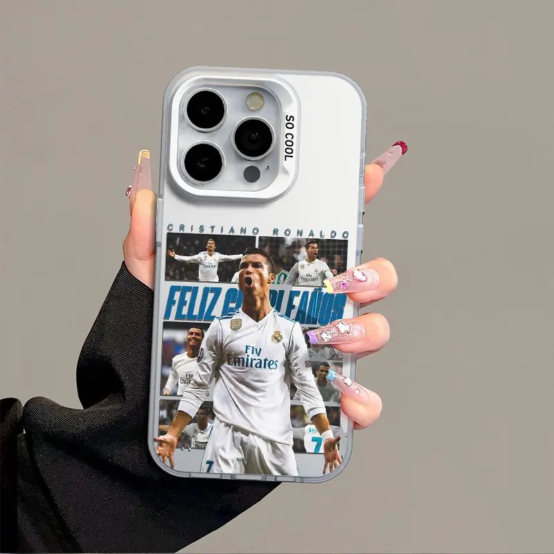 IPhone 16 17 Promax Ronaldo No.7 Phone Case Anti Drop Protective Case Suitable For iphone 15 14 13 SAMSUNG S25 24 23 22 ULTRA Acrylic Phone Case