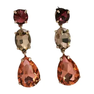 A Drop of Love Statement Rhinestone Earrings Sparkly Valentine's Gift for Loved Ones with Unique Design and Playful Style