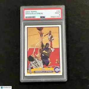 2003 Topps #34 Shaquille O'Neal PSA 9 Mint Lakers